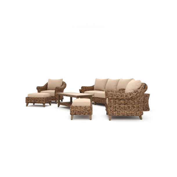 Winston Cayman Outdoor 3 Seat Patio Sofa with Sunbrella Cushions